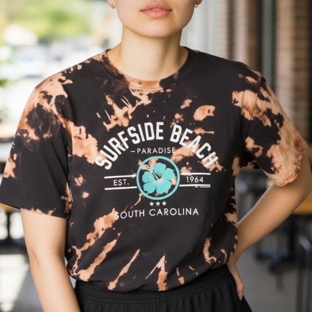 Surfside Beach SC bleached graphic tee m